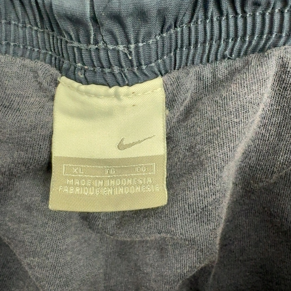 Vintage Nike Track Pants Mens XL Navy Blue Polyester White Piping Sportswear - Picture 4 of 9